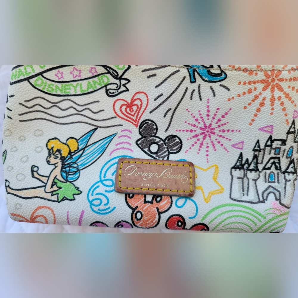 Disney Dooney & Bourke Sketch Cosmetic Bag or Coin Purse